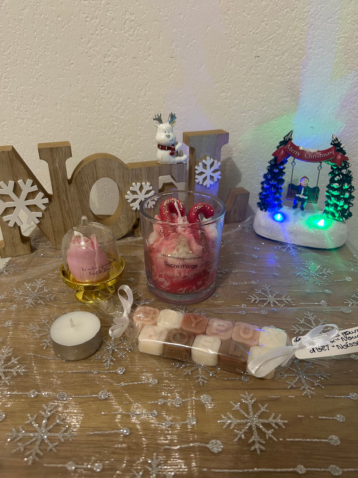 Box parfumés avec grosse bougies sans bruleurs