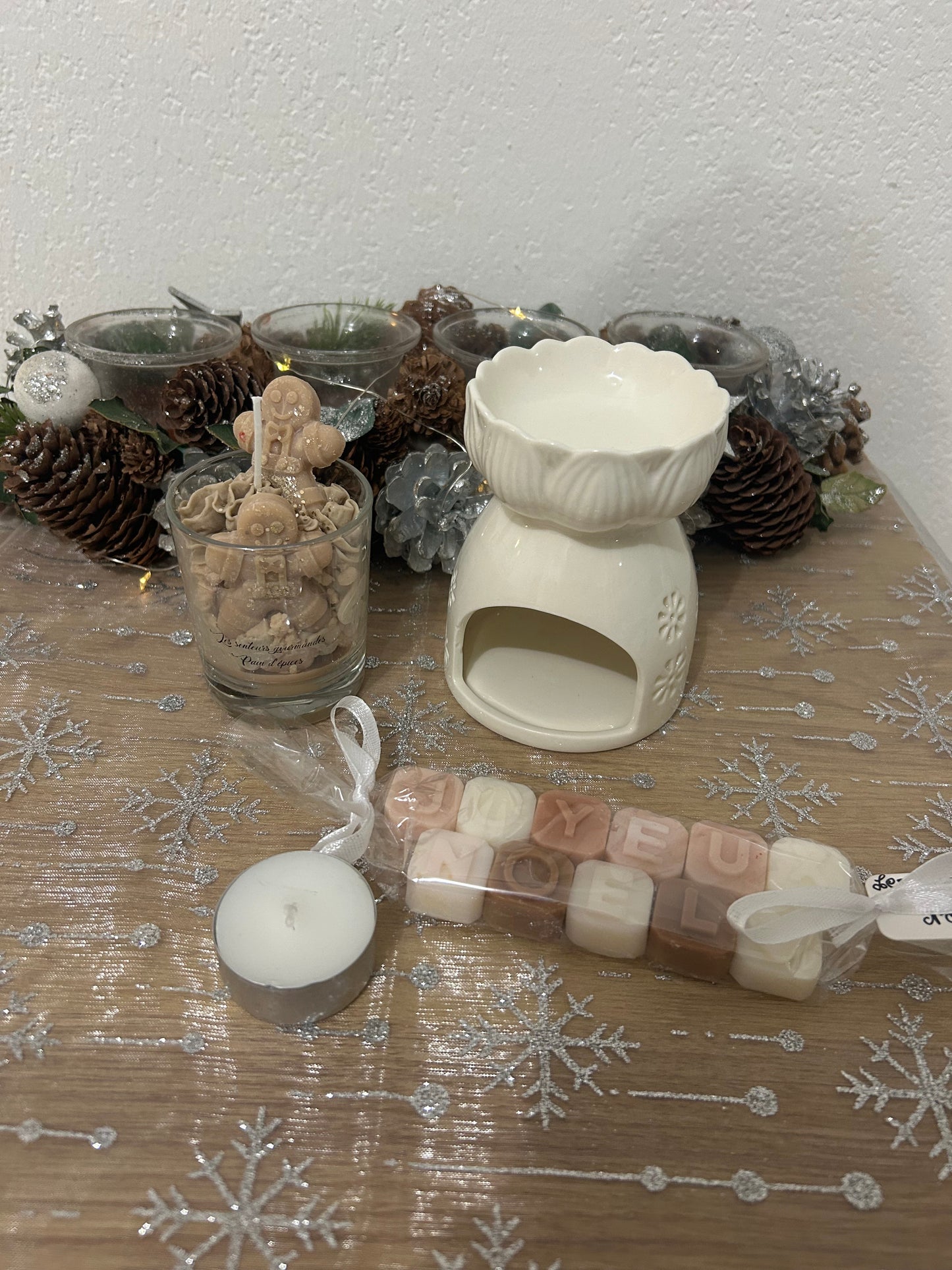 Box parfumés avec bruleurs et petite bougies