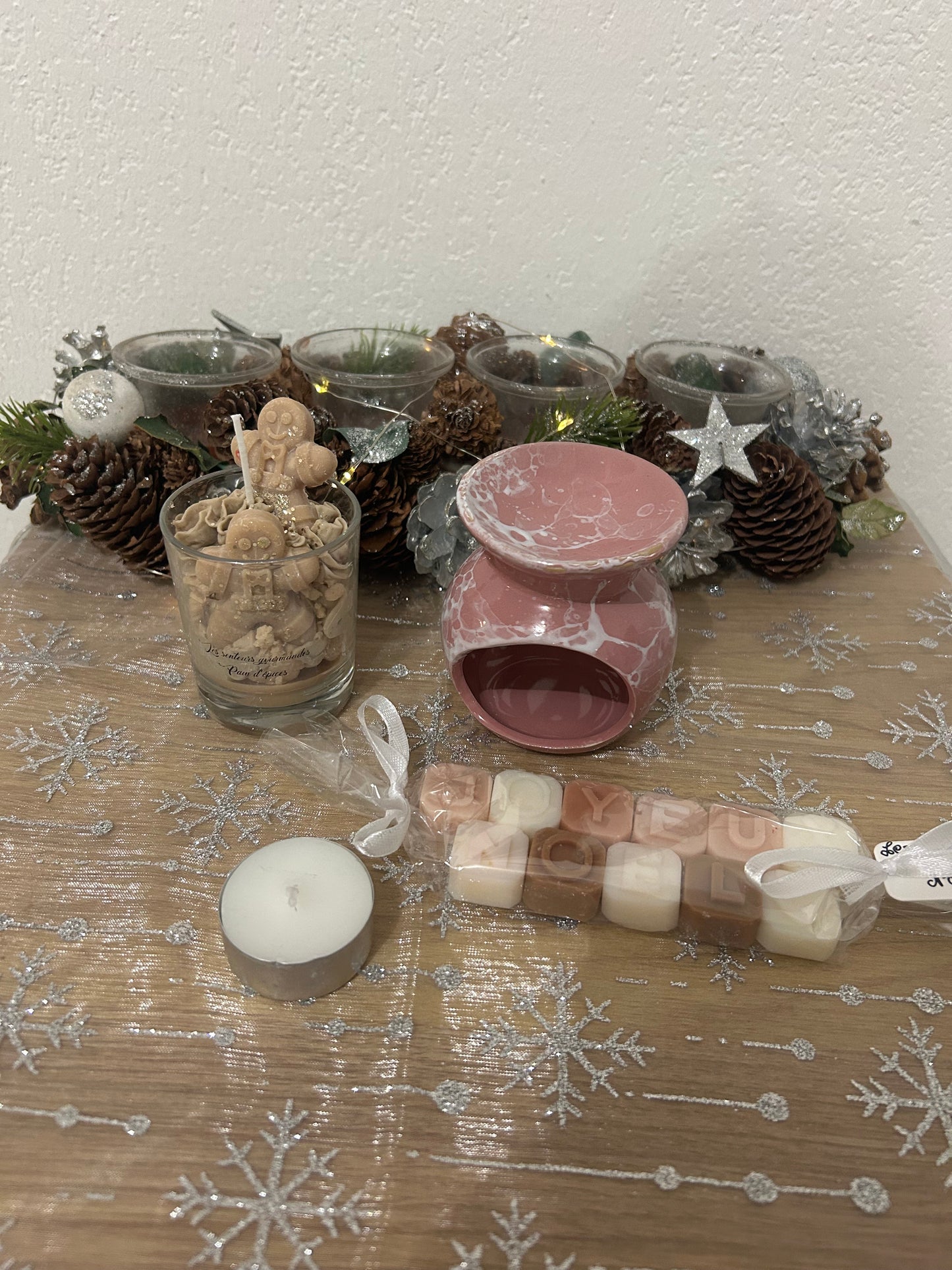 Box parfumés avec bruleurs et petite bougies