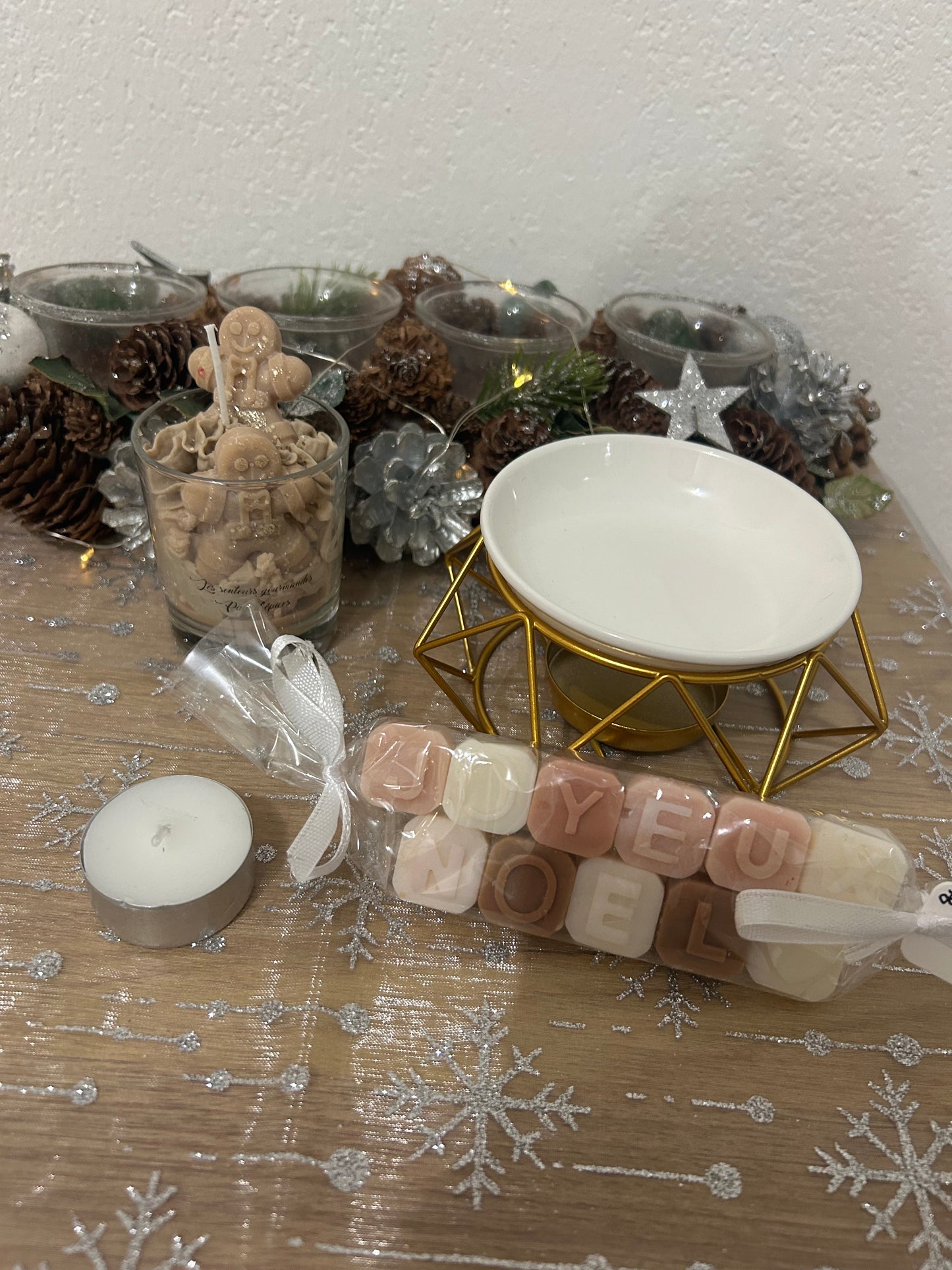 Box parfumés avec bruleurs et petite bougies