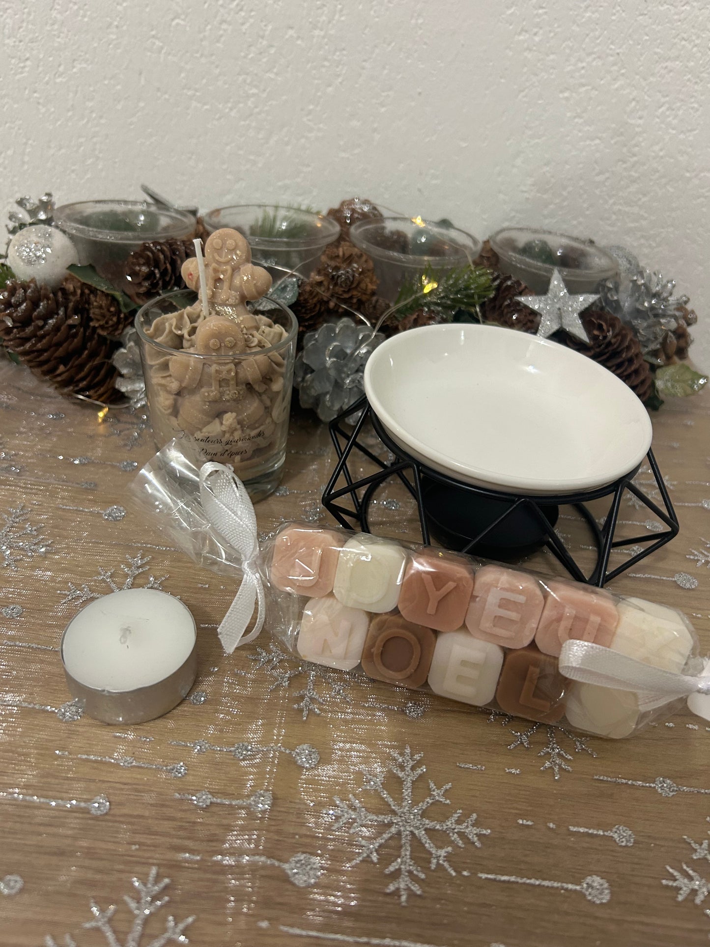 Box parfumés avec bruleurs et petite bougies