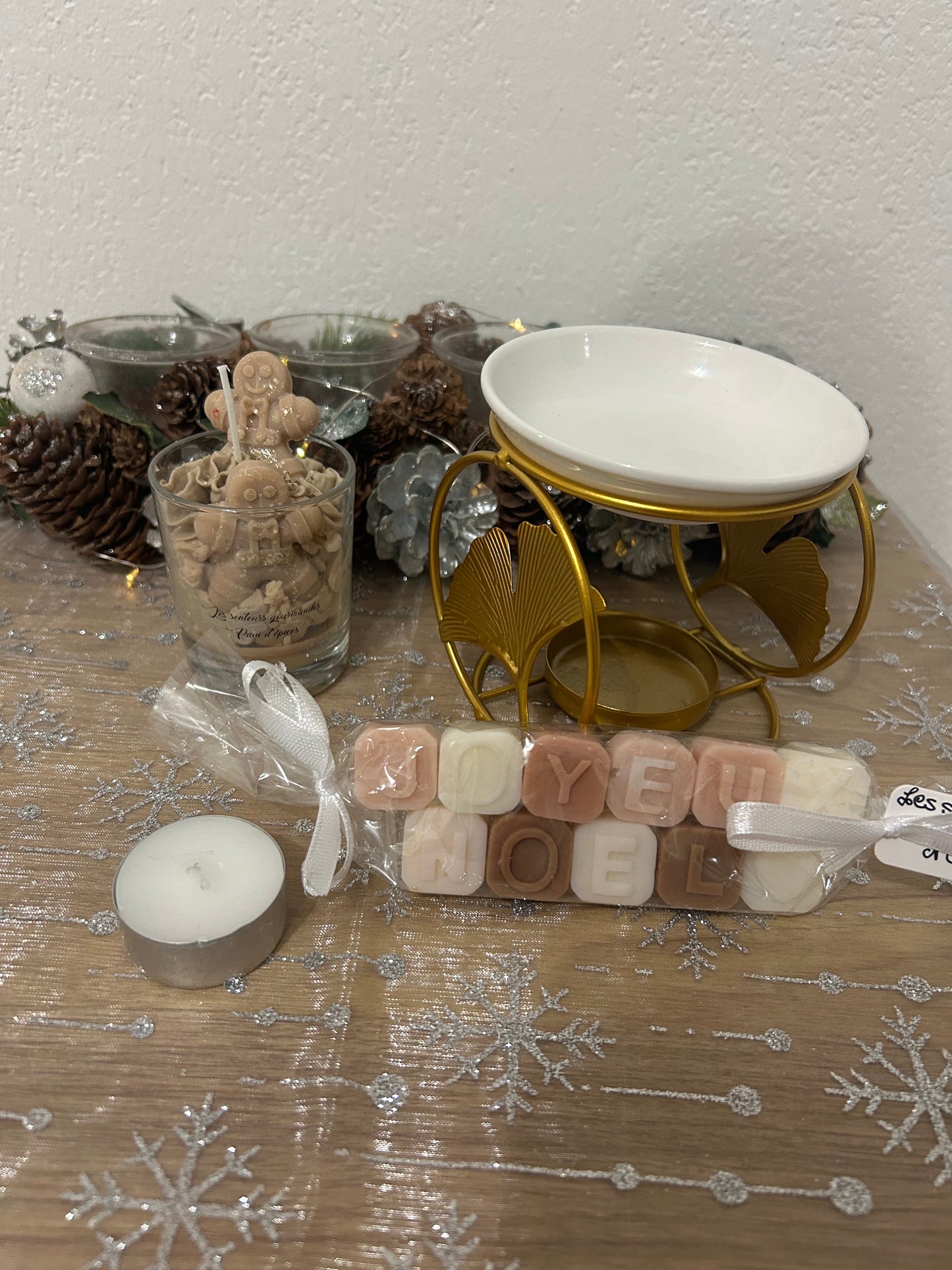 Box parfumés avec bruleurs et petite bougies